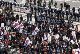 Proteste &icirc;n capitala Atena.