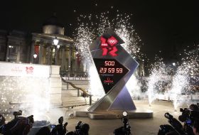 Numărătoarea inversă a Jocurilor Olimpice de la Londra a &icirc;nceput &icirc;n Piaţa Trafalgar Square.