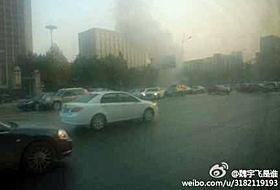 Imagini surprinse &icirc;n urma unor explozii &icirc;n oraşul chinez Taiyuan.