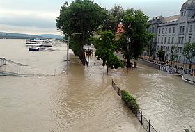 Inundaţii &icirc;n capitala Slovaciei, Bratislava.