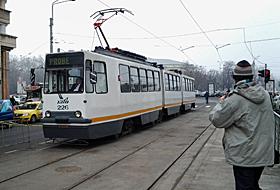 Probe ale tramvaielor pe tronsonul Piaţa Victoriei-Vasile P&acirc;rvan.