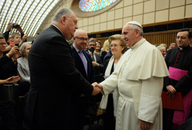 Preşedintele SRR &icirc;n audienţă privată la Papa Francisc.