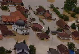 Inundaţii &icirc;n Bosnia-Herţegovina.