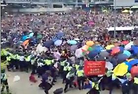 Proteste &icirc;n Hong Kong.
