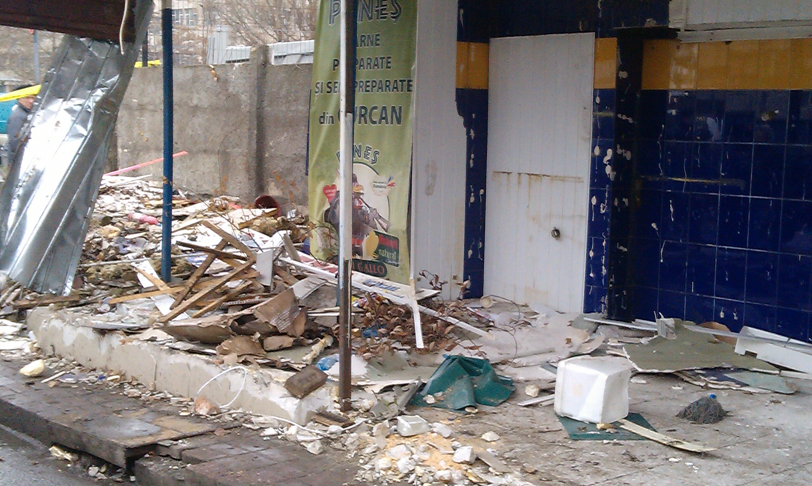 Chioscuri demolate &icirc;n București, ianuarie 2016.