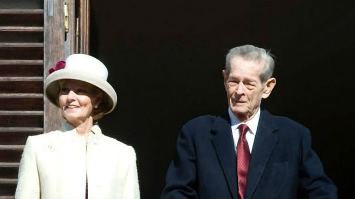 Fostul suveran al Rom&acirc;niei, Regele Mihai I și principesa Margareta.