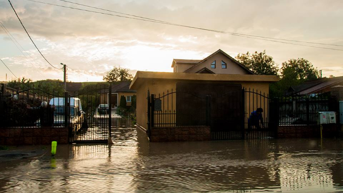 Inundaţii &icirc;n Peștișu Mare, Hunedoara.