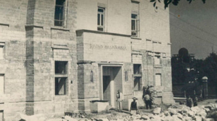 Clădirea postului Radio Basarabia, &icirc;n 1937.