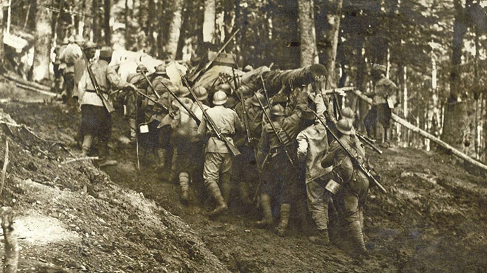  Secvenţă din pregătirile frontului la Oituz, 1917. Credit: historia.ro