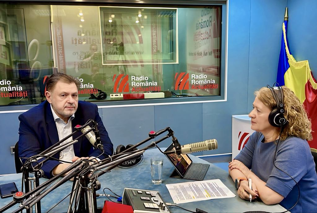 Ministrul Sănătății, Alexandru Rafila, în studioul Serviciului de noapte cu Maria Țoghină.