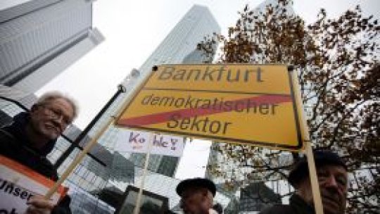 Proteste în Germania faţă de politicile bancare