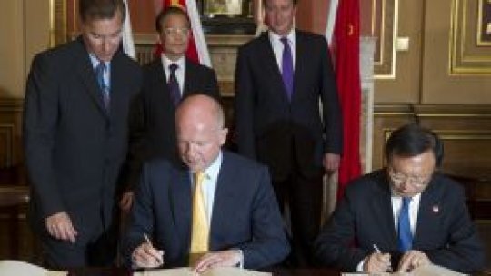 Contracte comerciale noi între China şi Marea Britanie