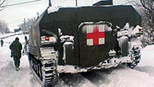 Intervenţia armatei în sprijinul populaţiei afectate de ninsori