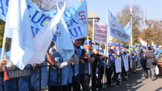 Proteste ale sindicaliştilor din metalurgie