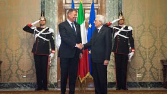 Preşedintele Klaus Iohannis, vizită oficială în Italia