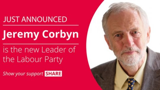 Jeremy Corbyn, noul lider al laburiştilor britanici