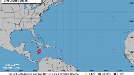 Furtuna tropicală Nicole redevine astăzi uragan