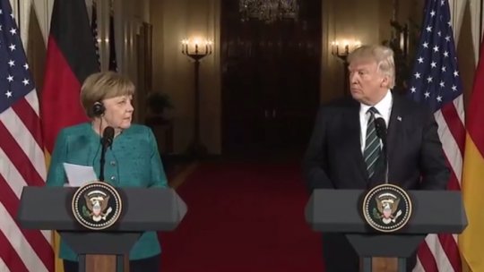 Prima întrevedere Merkel-Trump la Washington