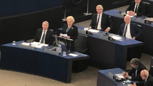 VIDEO: Premierul Viorica Dăncilă - Declarație în Parlamentul European