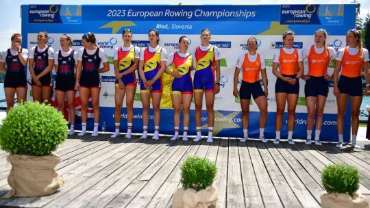 CE de canotaj din Slovenia: Medalie de aur pentru echipajul feminin de patru rame al României