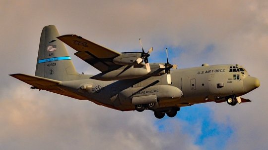 Romania received, free of charge, a C-130H2 Hercules transport plane