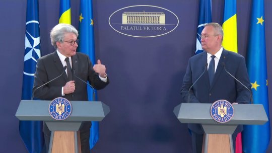 VIDEO: Comisarul european pentru piaţa internă, Thierry Breton, întâlnire cu premierul Nicolae Ciucă