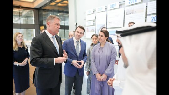 Emiratele Arabe Unite: Preşedintele Iohannis, vizită în Masdar City, un oraș axat pe dezvoltare urbană sustenabilă
