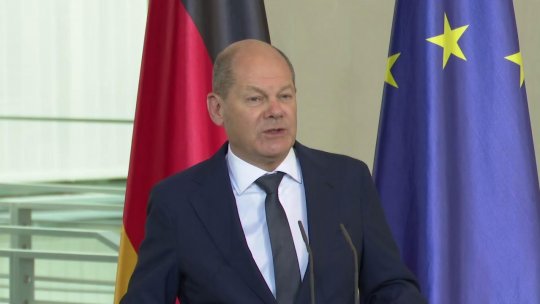 VIDEO: Conferință de presă comună a premierului român Marcel Ciolacu şi cancelarului german Olaf Scholz