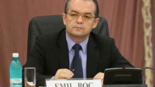 Emil Boc susţine necesitatea reformării legii pensiilor