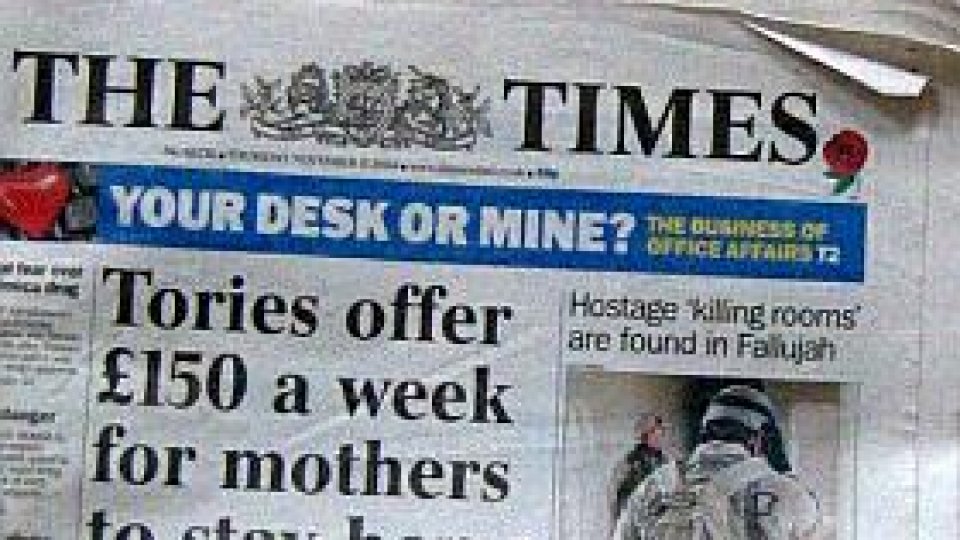 Roma va da în judecată publicaţia britanică "Times"