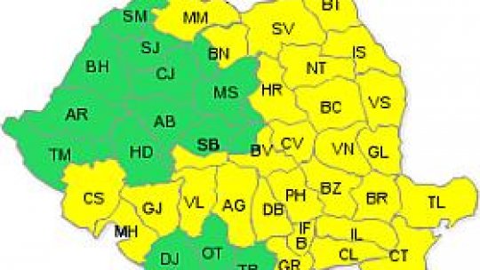 Avertizarea meteorologică se extinde în Moldova