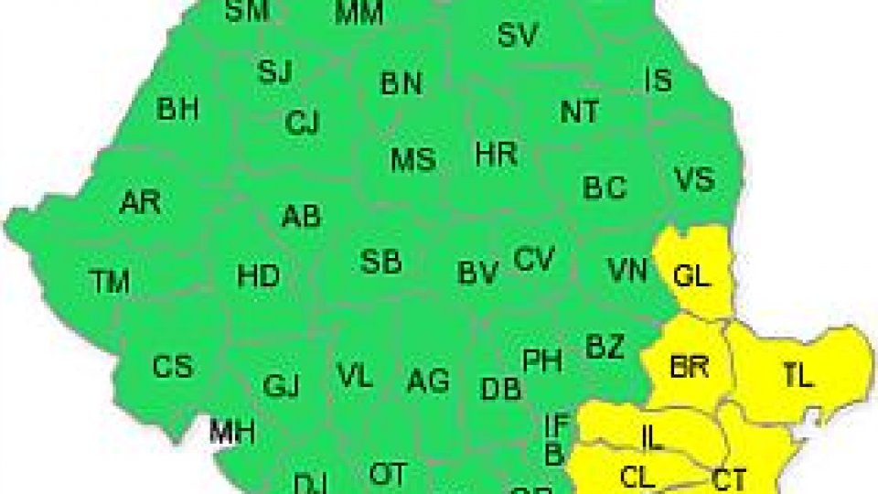 Avertizarea meteo se prelungeşte pentru şase judeţe
