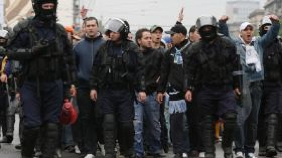 Jandarmii au luat măsuri suplimentare pentru meciul dintre Steaua şi Ujpest