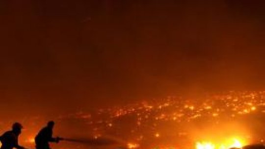 Suburbiile Atenei au fost cuprinse de incendiu