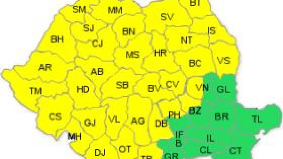 Avertizare meteorologică - Cod Galben