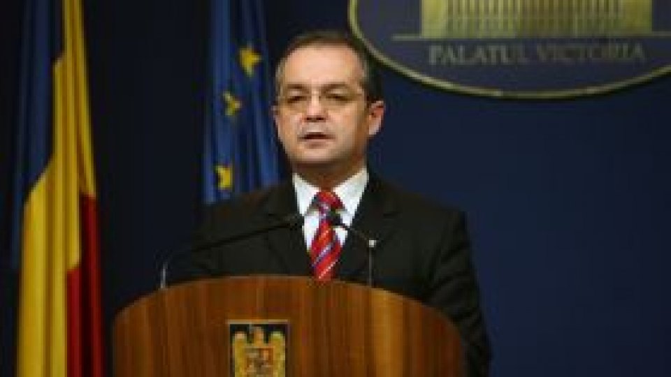 Emil Boc vrea asumarea răspunderii Guvernului pe mai multe legi