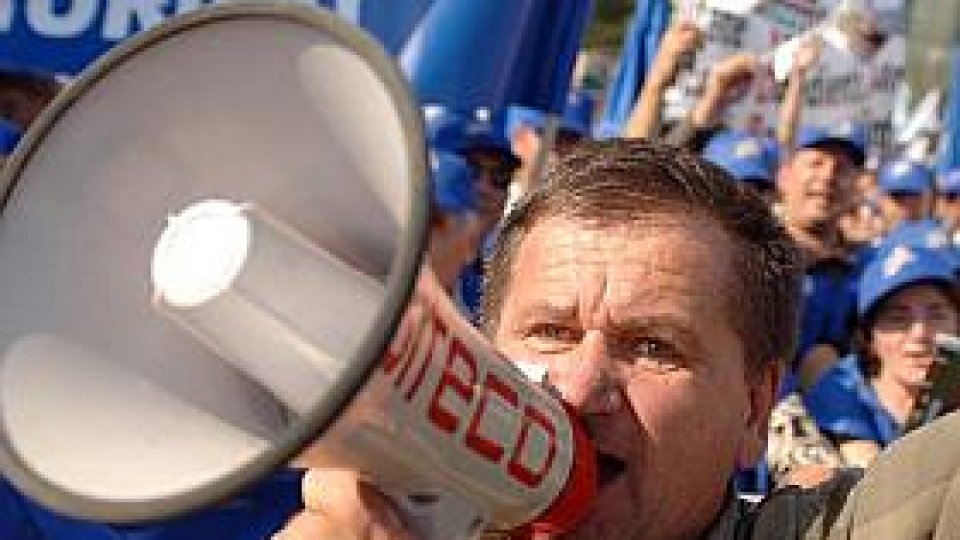 Săptămâna începe cu proteste sindicale