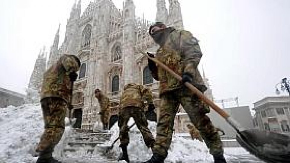 Alarmă nouă de zăpadă la Milano