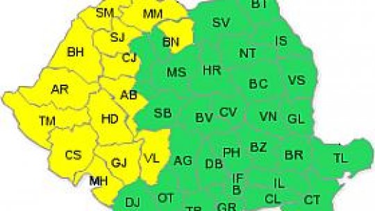 Atenţionare meteorologică Cod galben