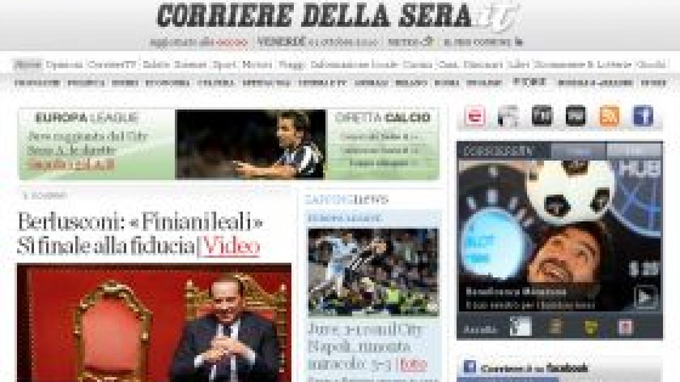 Corriere della Sera în grevă pentru trei zile