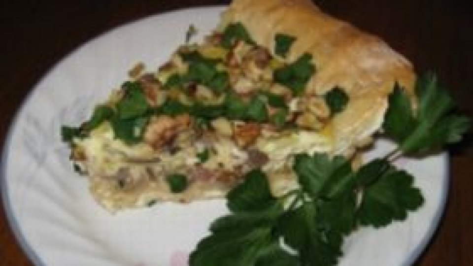 Plăcintă cu brânză şi spanac