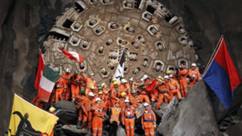 Cel mai lung tunel din lume a fost realizat în Elveţia