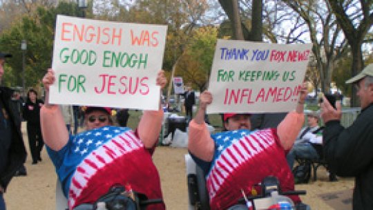 Miting "pentru restaurarea raţiunii" în SUA