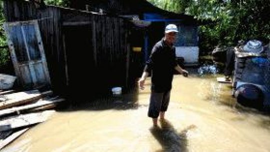 După inundații. Galați.