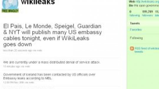 WikiLeaks va publica "numeroase documente diplomatice americane"