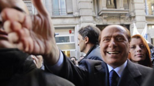 Manifestaţii de susţinere a guvernului Berlusconi în Italia