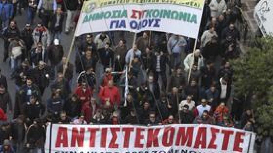 Grevă generală în Grecia împotriva măsurilor de austeritate