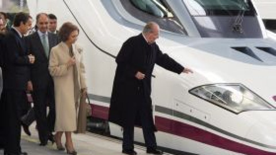 Regele Spaniei a inaugurat un nou tren de mare viteză