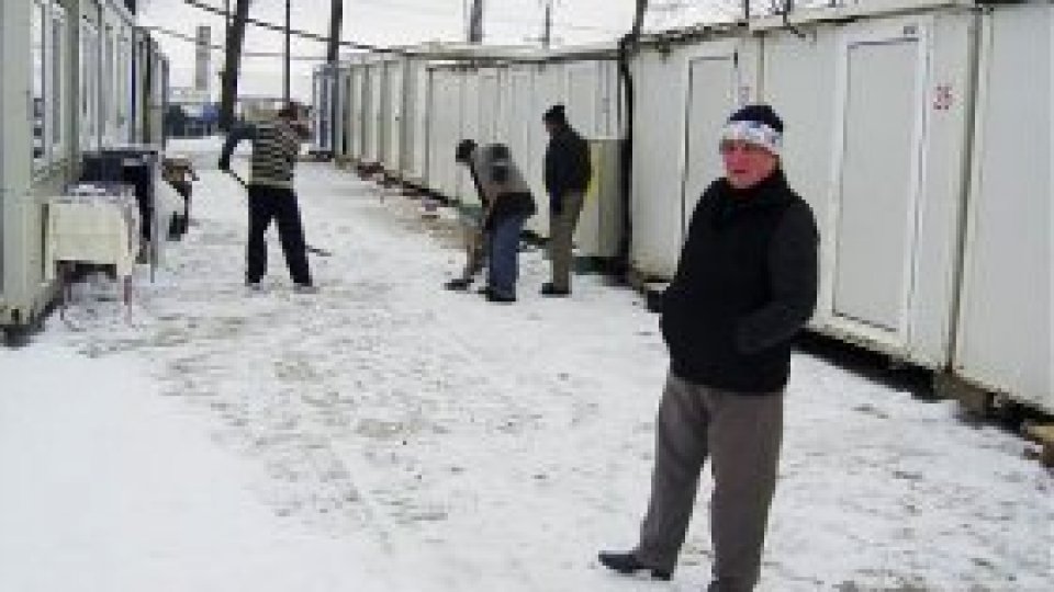 Sinistraţii din Dorohoi petrec Crăciunul în module