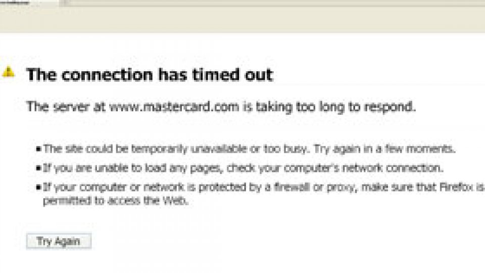 Atac cibernetic asupra siteului Mastercard